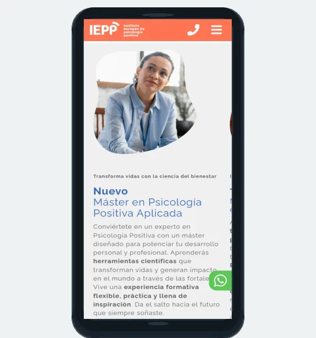 Captura móvil del proyecto IEPP